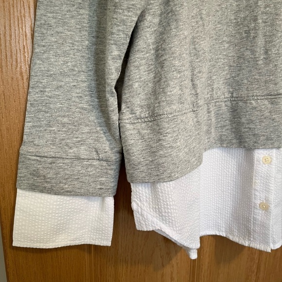 Tommy Hilfiger Long Sleeve Blouse in Stone Gray - Picture 4 of 11